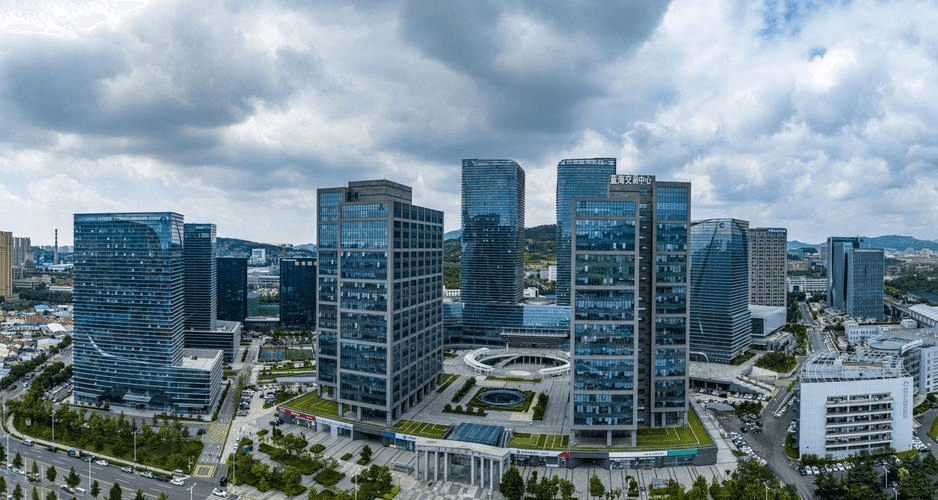 青岛蓝渊办公区域场景图